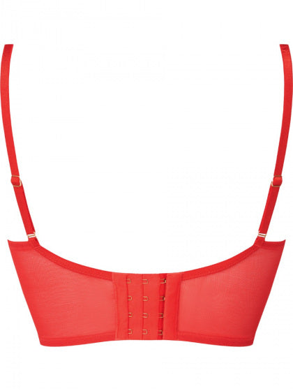 GOSSARD - Encore Padded Longline Plunge Bra in Allure Red