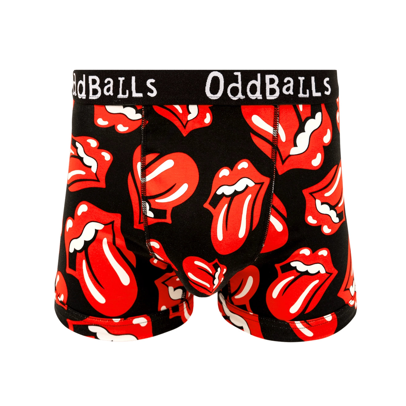Oddballs - The Rolling Stones - Tongue - Mens Cotton Boxer Shorts