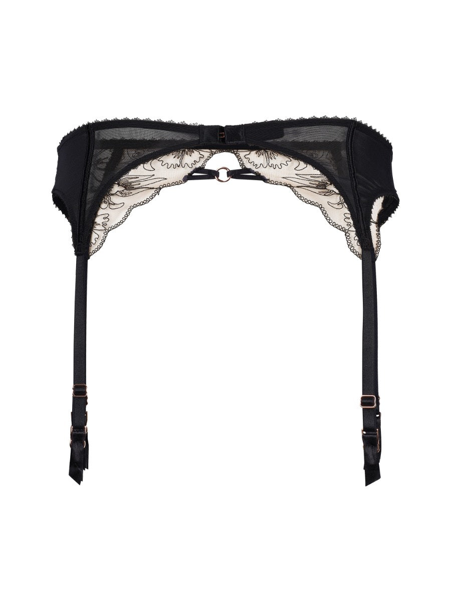 GOSSARD - VIP Fleur de Nuit Suspender - Black