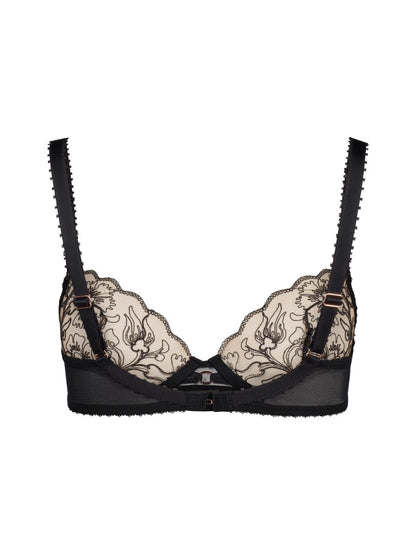 Gossard - VIP Fleur de Nuit Non Padded Balcony Bra - Black