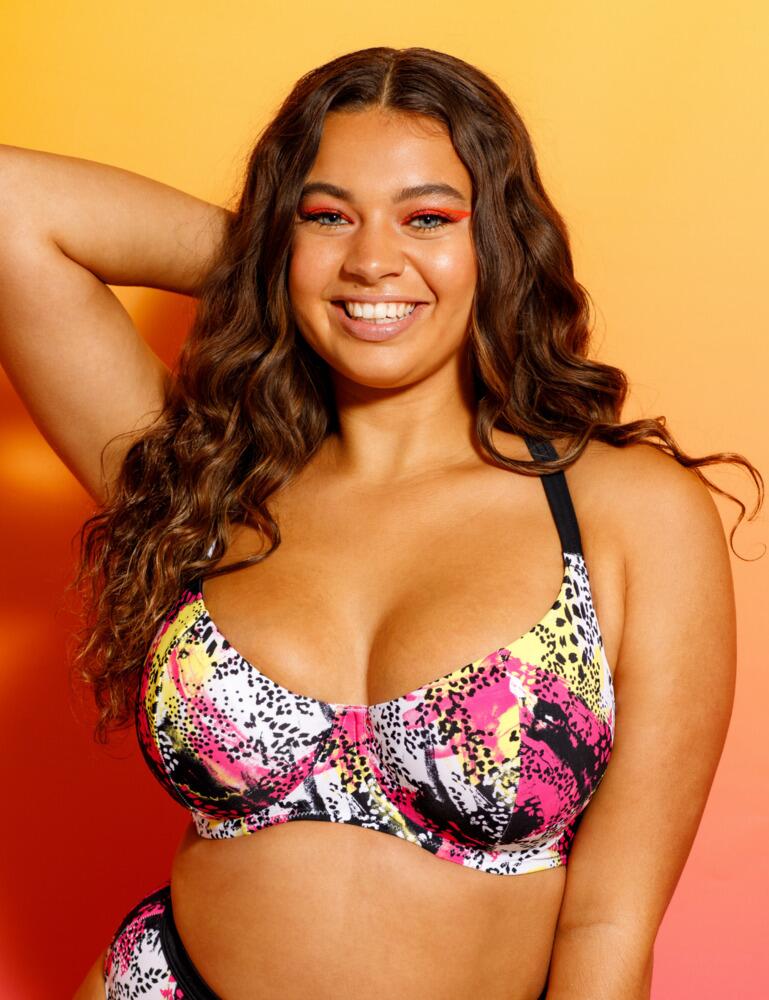 CURVY KATE - Balcony Bikini Top in Sea Leopard