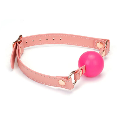 ANON SECRETS - Pink Dream LEATHER BALL GAG