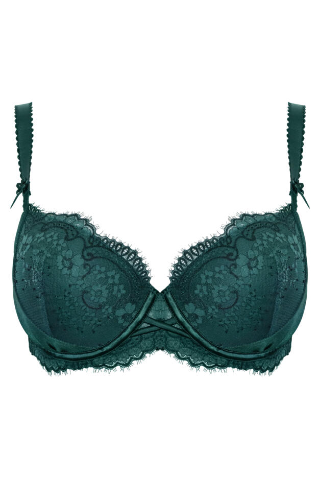 POUR MOI - Hollywood Padded Balconette Bra in Forest