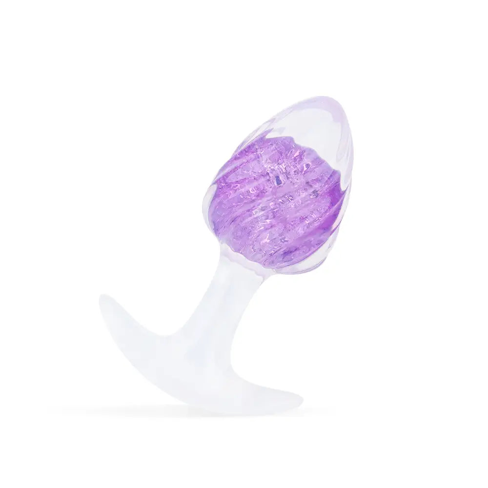 ANON SECRETS - Icecream-Shaped Crystal Anal Plug - Purple