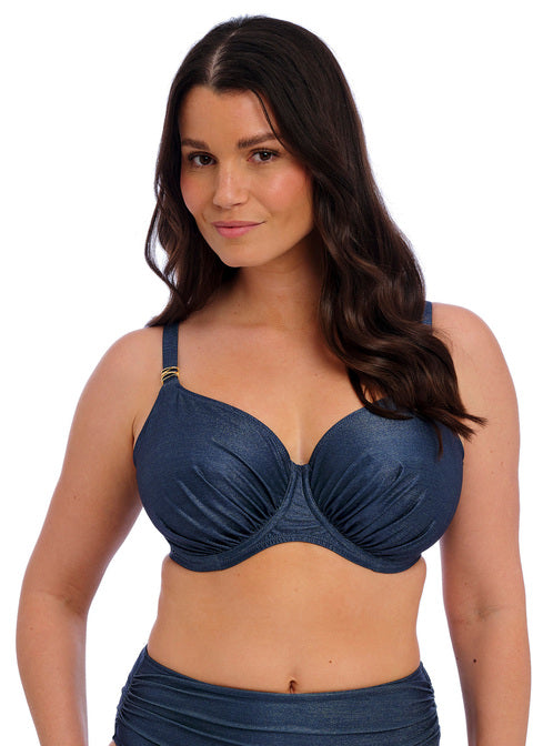 FANTASIE - Paros Coast Uw Gathered Full Cup Bikini Top in Midnight Sparkle