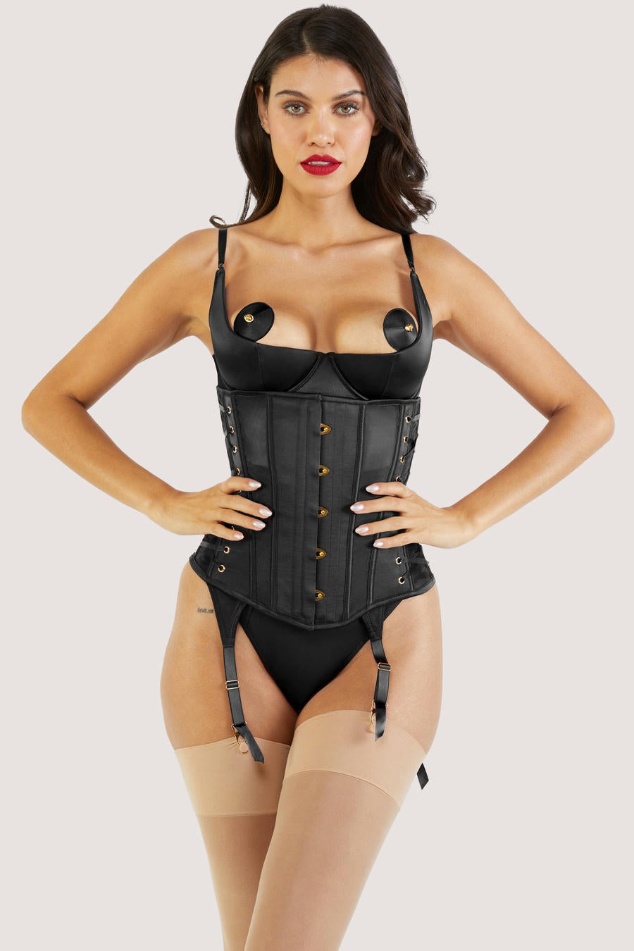 ANON SECRETS - ETTA BLACK UNDERBUST CORSET