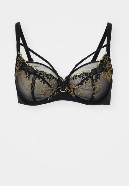 Chantelle Pulp - Spice underwired bra in Noir in Yellow