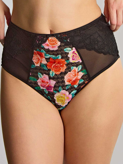 PANACHE - Envy deep brief in Black Rose