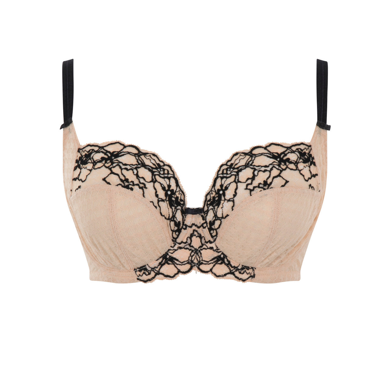 PANACHE - ENVY FULL CUP BRA IN SAND AND BLACK