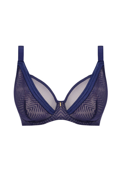 FREYA - Tailored High Apex Plunge Bra in Dark Sapphire