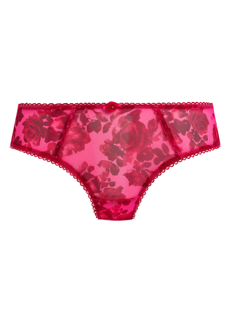 FREYA - Rose Blossom Thong in Red Rose