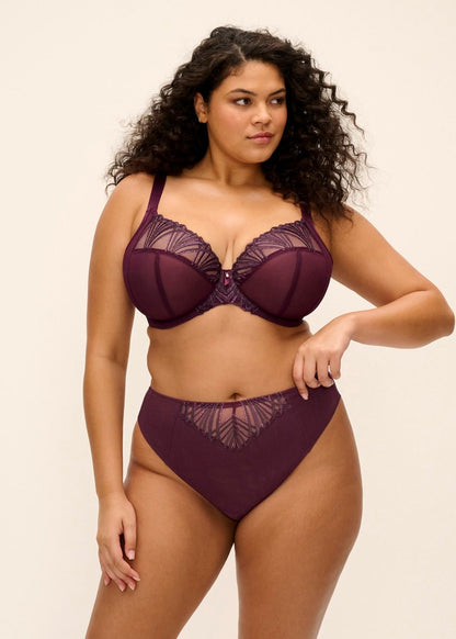 ELOMI - Reja Plunge Bra in fig