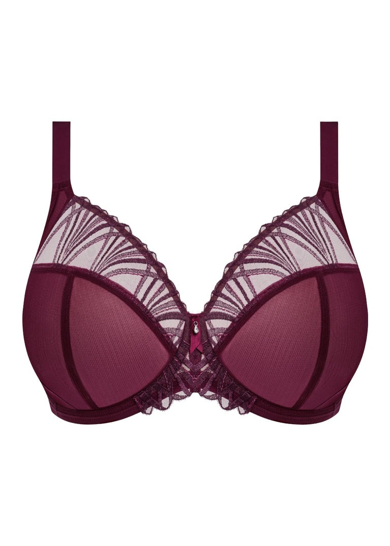 ELOMI - Reja Plunge Bra in fig