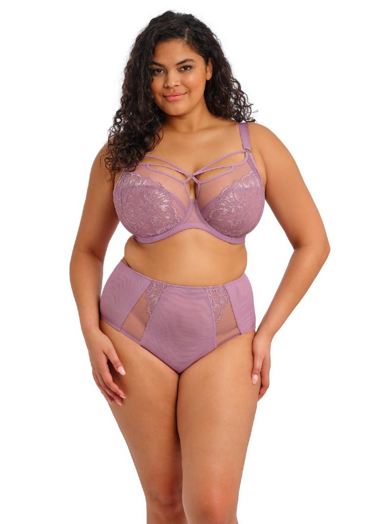ELOMI - Brianna Uw Plunge Bra in Heather