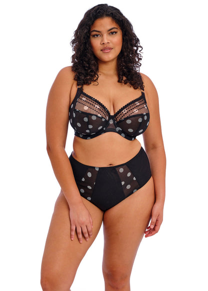 ELOMI - MATILDA PLUNGE BRA IN BLACK SPOT