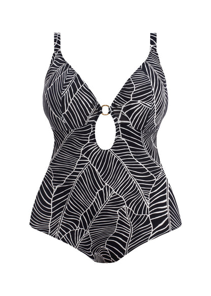 ELOMI - KATA BEACH NON WIRED PLUNGE SWIMSUIT IN BLACK