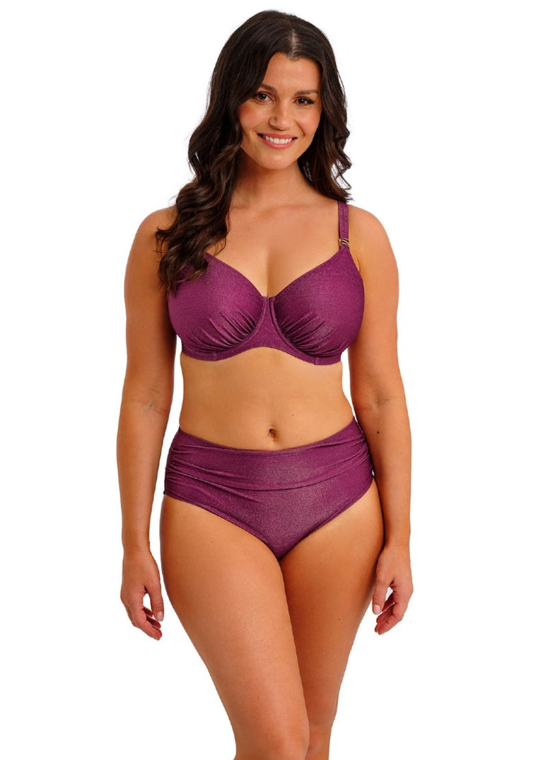 FANTASIE - Paros Coast Full Bikini Brief in Berry Shimmer