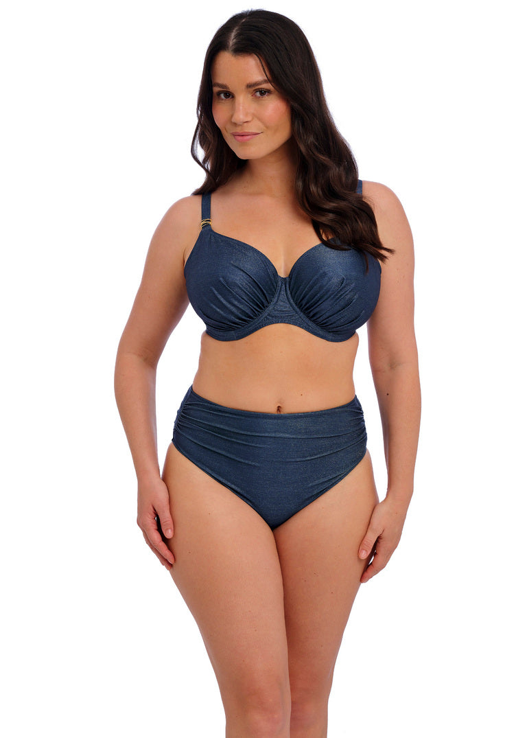 FANTASIE - Paros Coast Uw Gathered Full Cup Bikini Top in Midnight Sparkle