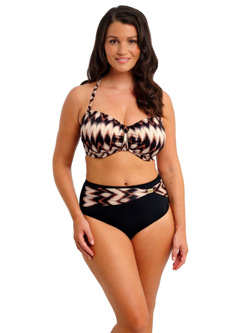 FANTASIE - Sabana High Waist Bikini Brief in Copper Tint