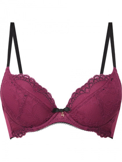 GOSSARD - SUPERBOOST PADDED PLUNGE BRA IN Purple Potion