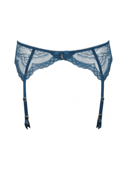 GOSSARD - Superboost Lace Suspender Belt in deep teal