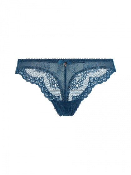 GOSSARD - Superboost Lace Thong in deep teal