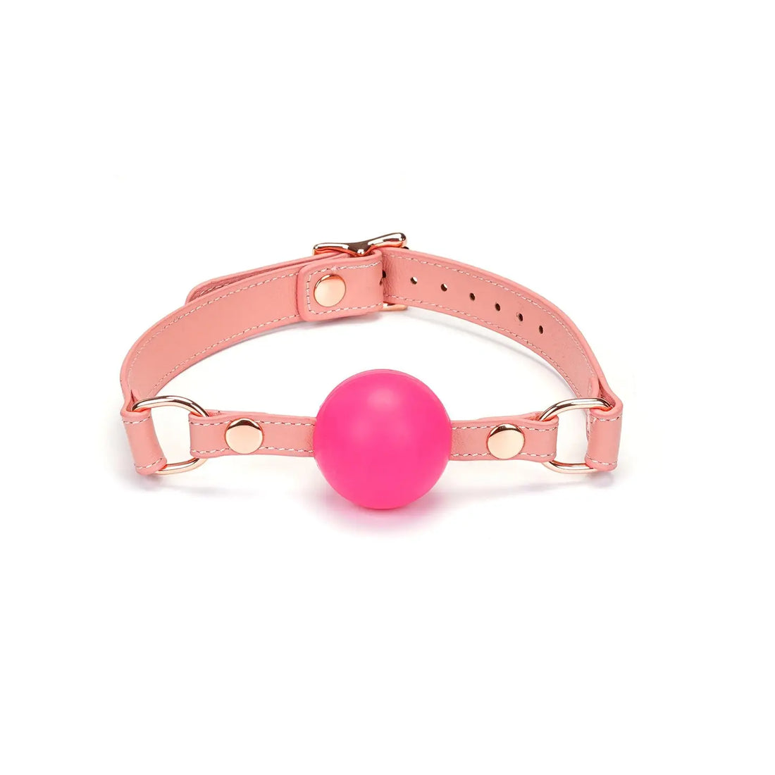 ANON SECRETS - Pink Dream LEATHER BALL GAG