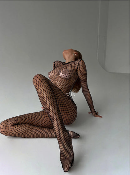 ANON SECRETS - PREY BODYSTOCKING IN BLACK