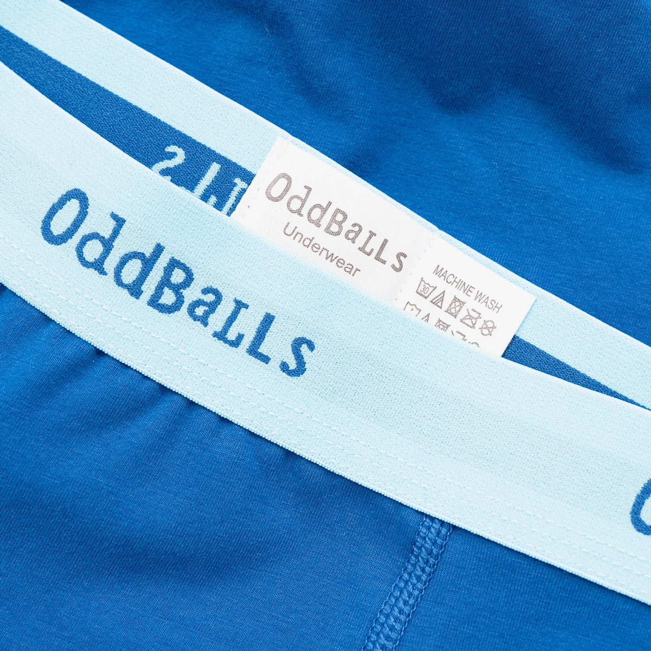 Oddballs - Glacier - Mens Cotton Boxer Shorts