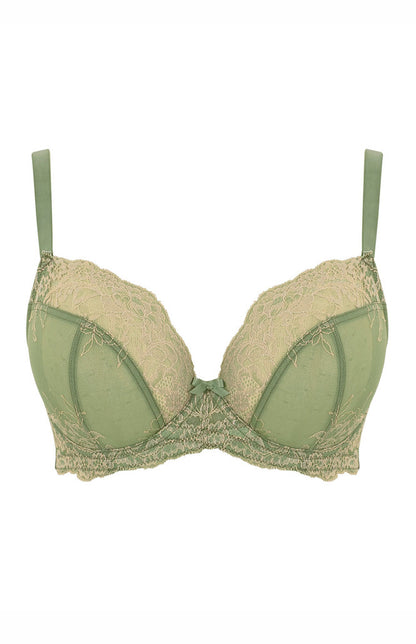 PANACHE - ANA PLUNGE BRA IN Sage/Sand