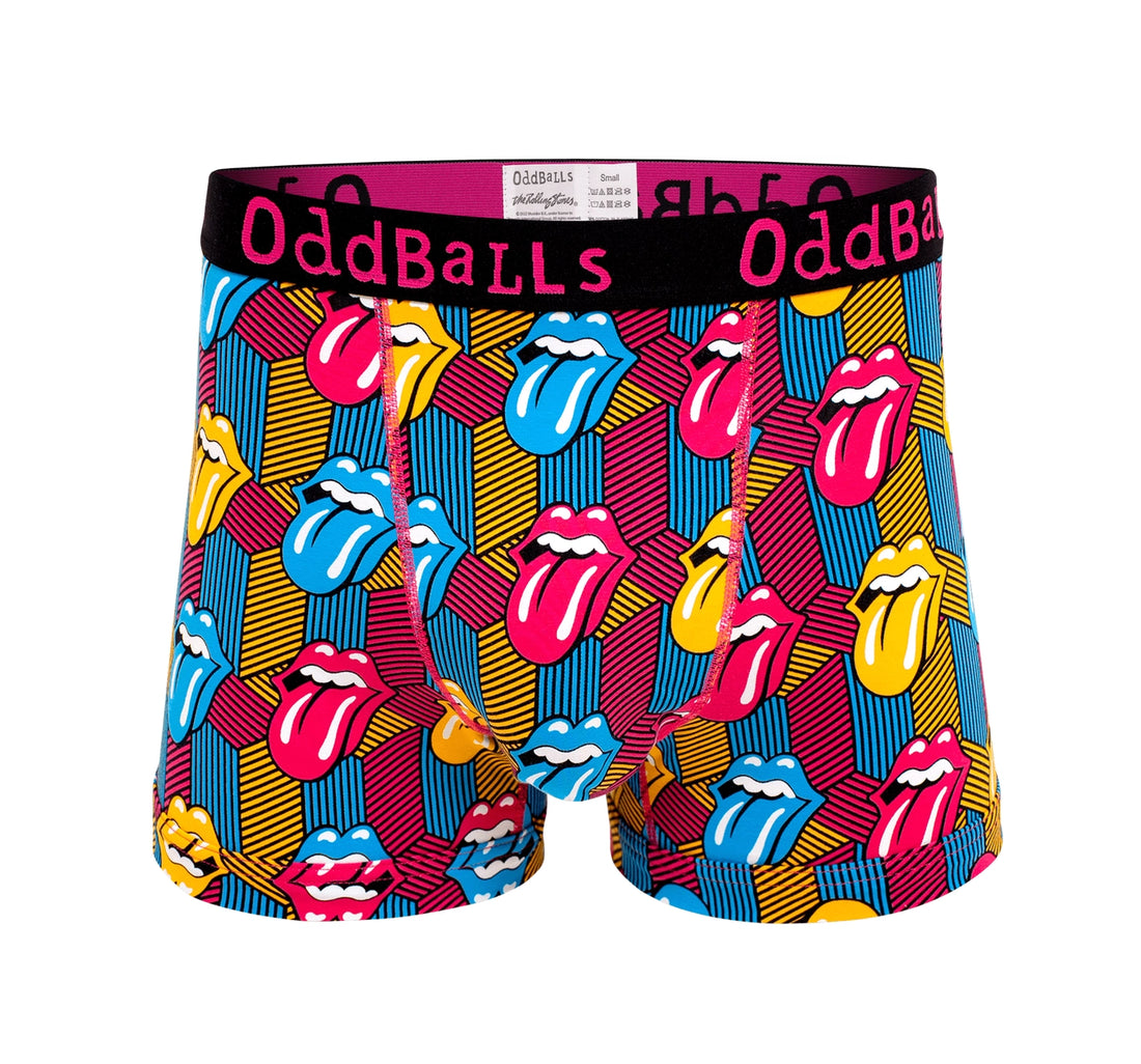 Oddballs - The Rolling Stones - Retro - Mens Cotton Boxer Shorts