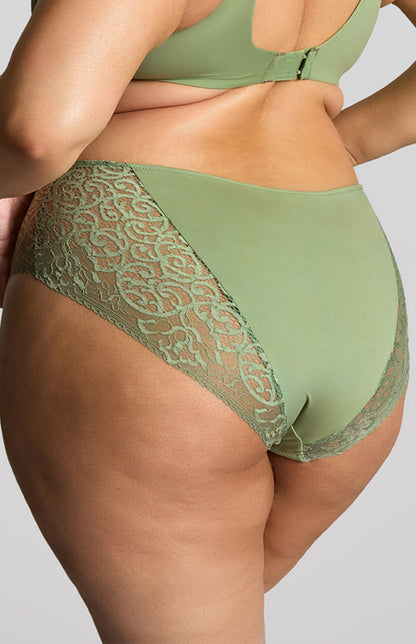 SCULPTRESSE - ESTEL HIGH WAIST BRIEF IN SAGE