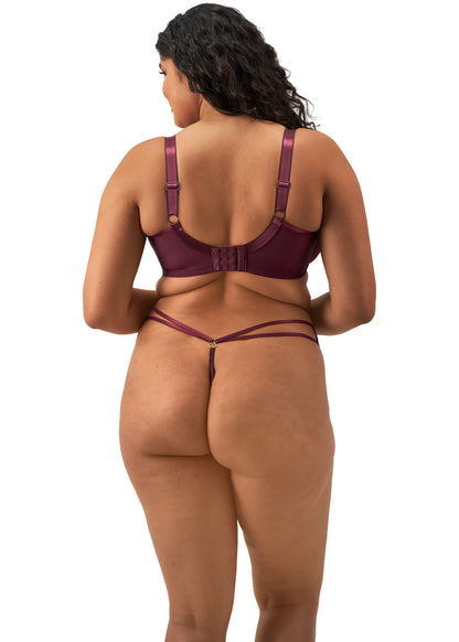 ELOMI - SACHI PLUNGE BRA IN CABERNET