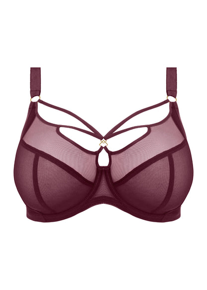 ELOMI - SACHI PLUNGE BRA IN CABERNET