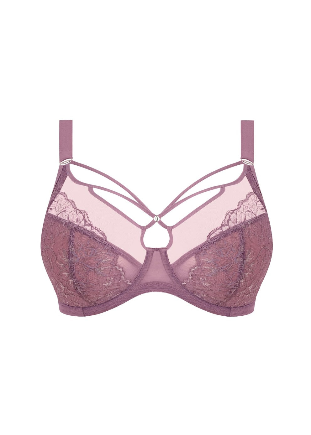 ELOMI - Brianna Uw Plunge Bra in Heather