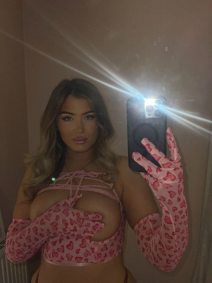 ANON SECRETS - Bombshell Set in Lipstick Pink