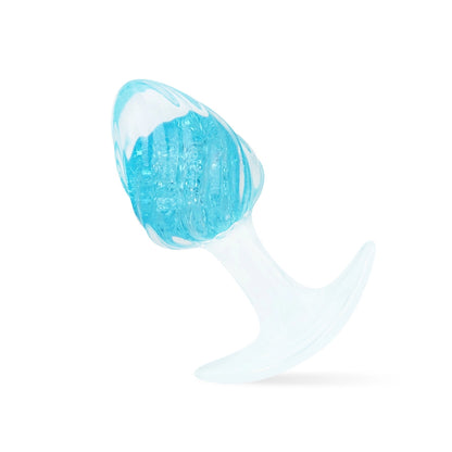 ANON SECRETS - Icecream-Shaped Crystal Anal Plug - Blue