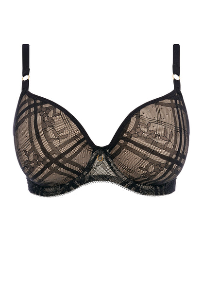 FREYA - Fatale Moulded Plunge Bra in Noir