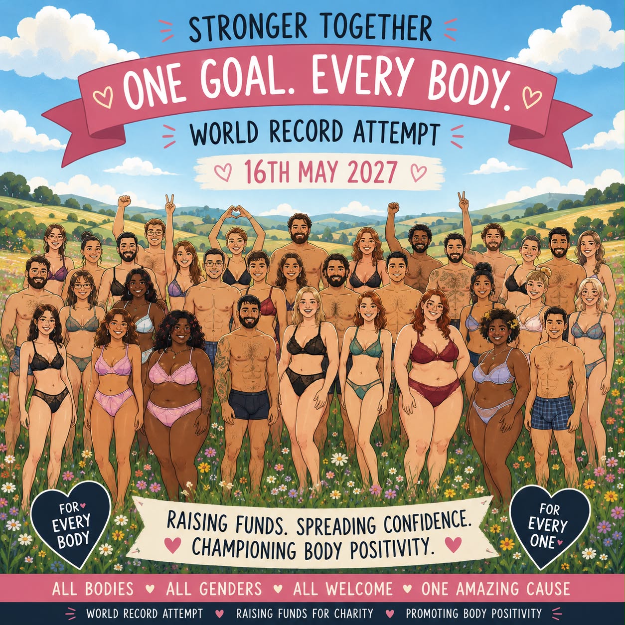 Anon Lingerie World Record Attempt