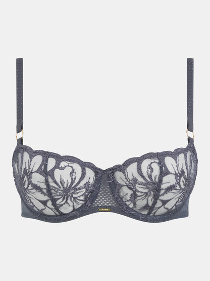 CHANTELLE - FLEURS HALF CUP BRA IN Fancy Grey