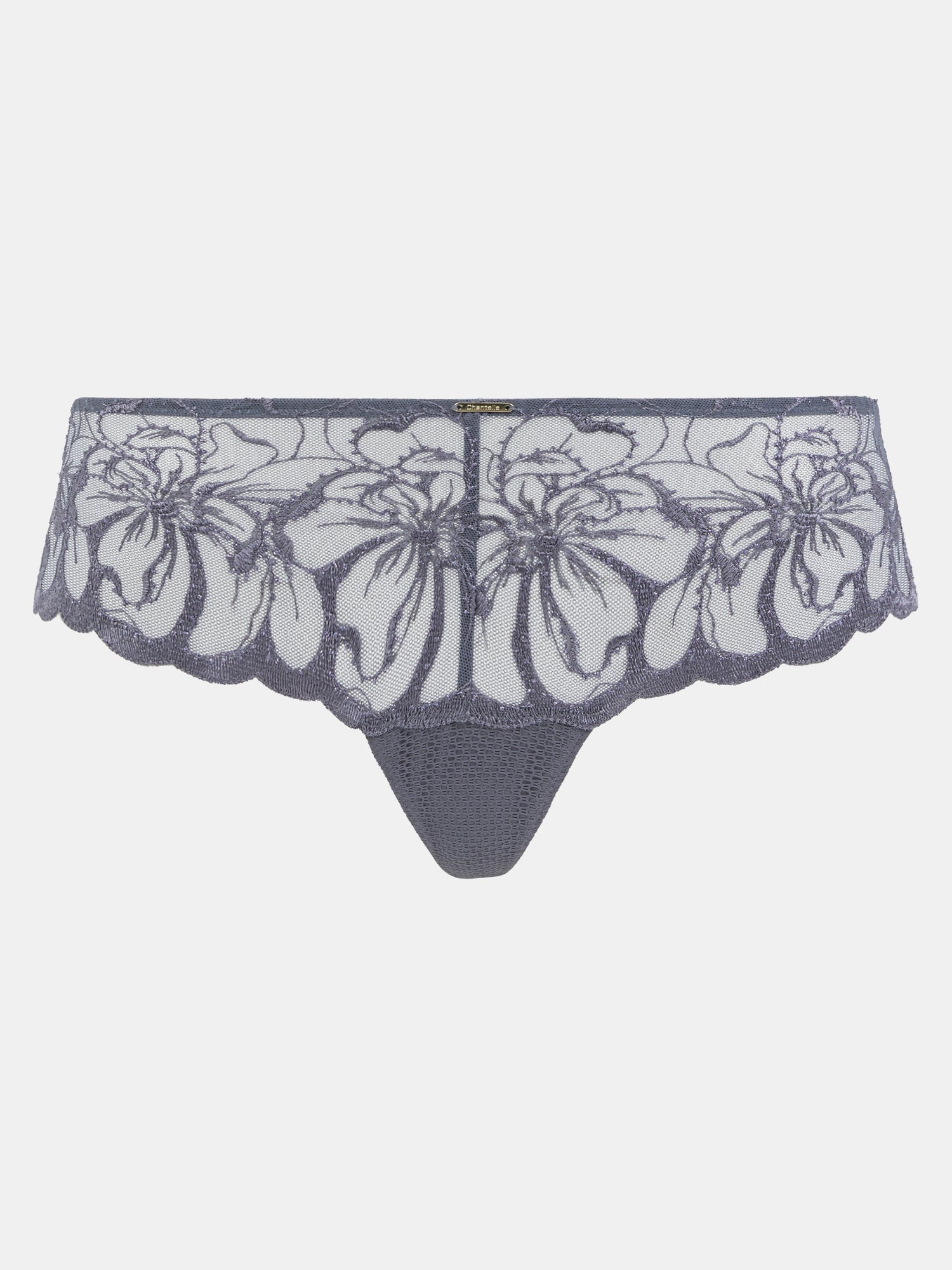 Chantelle - FLEURS REVEALING SHORTY in fancy grey