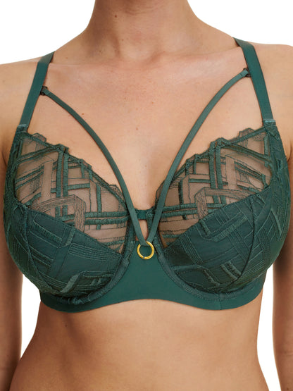 Chantelle - Graphic Support Bra in Green