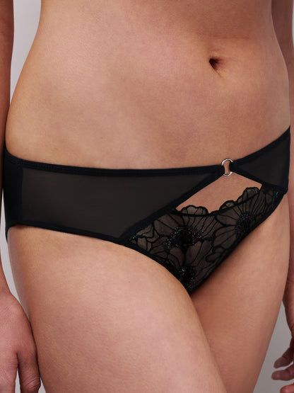 Chantelle - Lush brief in Festive Black