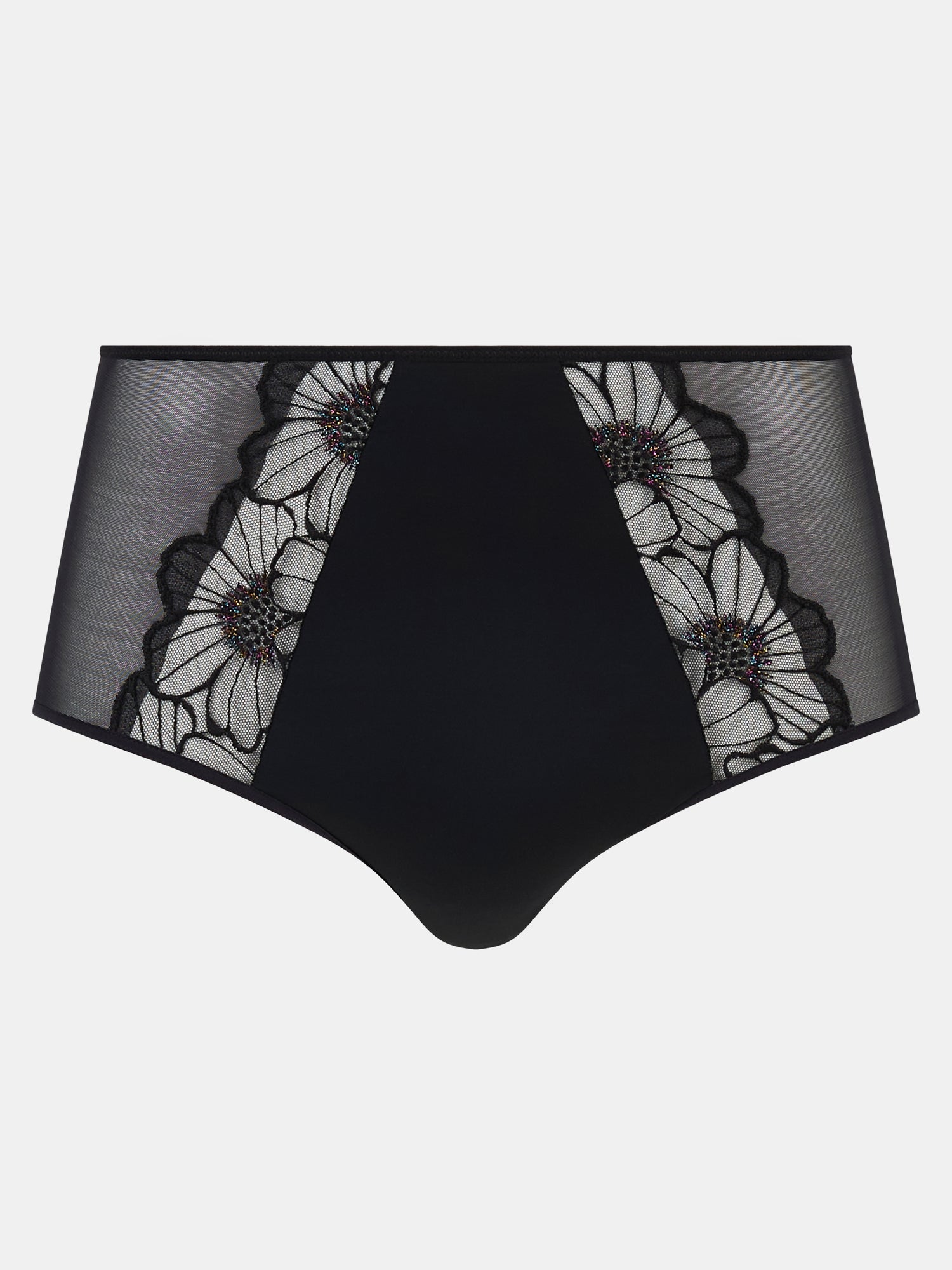 Chantelle - Lush high waisted full brief in Festive Black