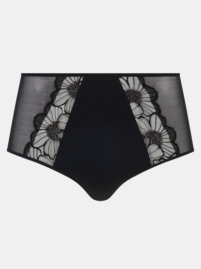 Chantelle - Lush high waisted full brief in Festive Black