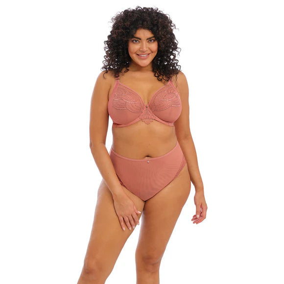 ELOMI - Priya plunge bra in rose gold