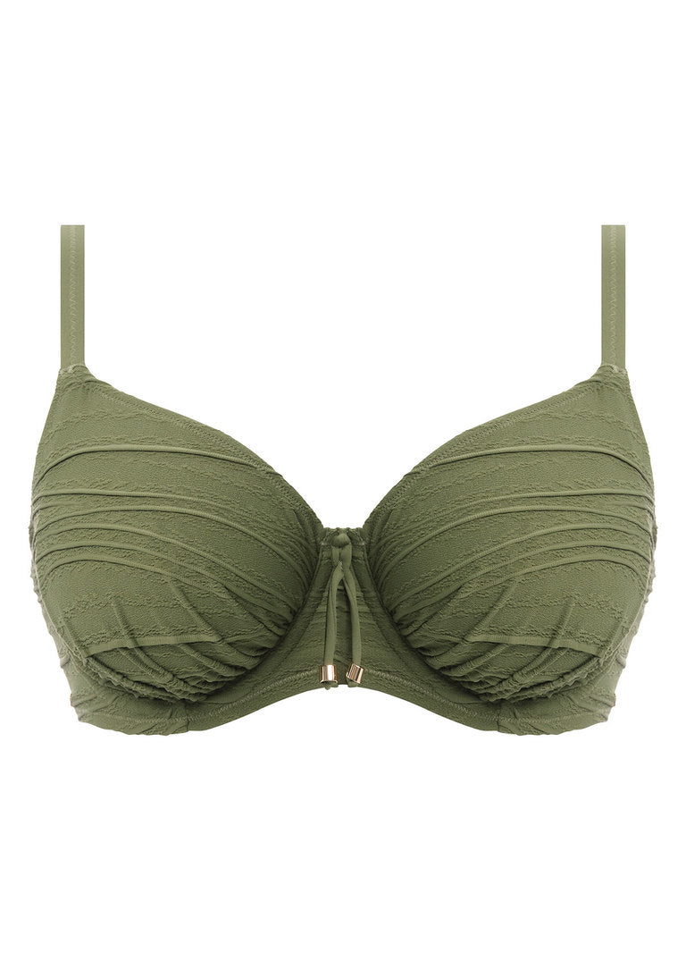 FANTASIE - BEACH WAVES FULL CUP BIKINI TOP IN OLIVE