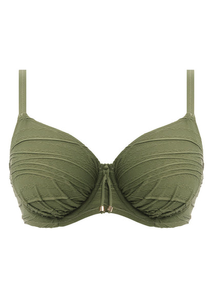 FANTASIE - BEACH WAVES FULL CUP BIKINI TOP IN OLIVE