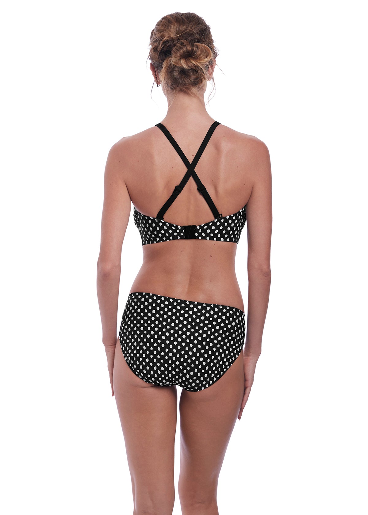 FANTASIE - Santa Monica Multiway Bandeau Bikini Top in Black/White