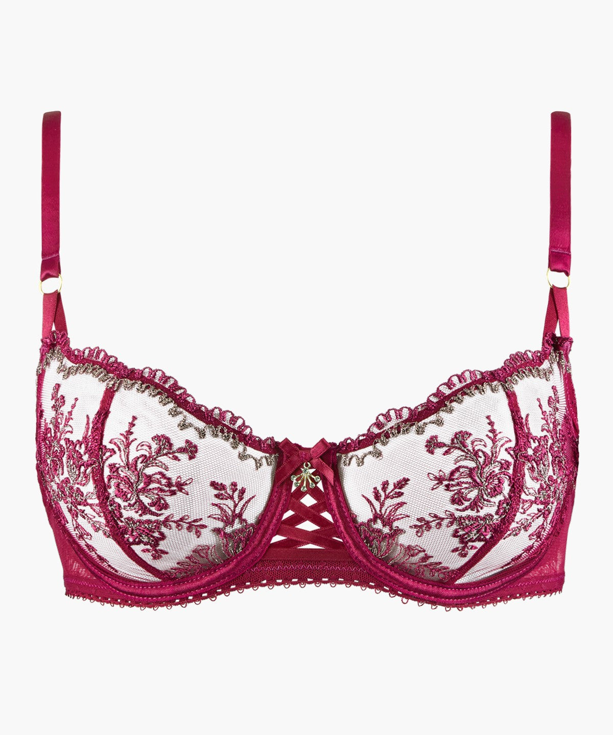 Aubade - Tresor Infini Half-Cup Bra in Night Purple